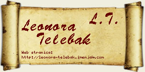 Leonora Telebak vizit kartica